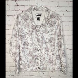 New Vtg Carole Little Women‎ 100% Linen White Jacket Blazer